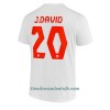 Camiseta de fútbol Canadá Jonathan David 20 Segunda Equipación Mundial 2022 - Hombre